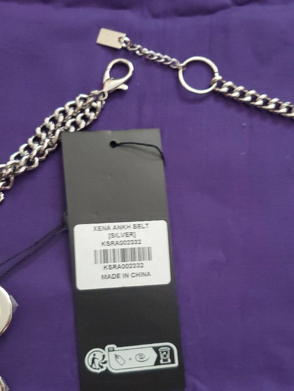 *NWT* Killstar Xena Ankh Belt ( Silver) Statement Belt - Picture 15 of 16